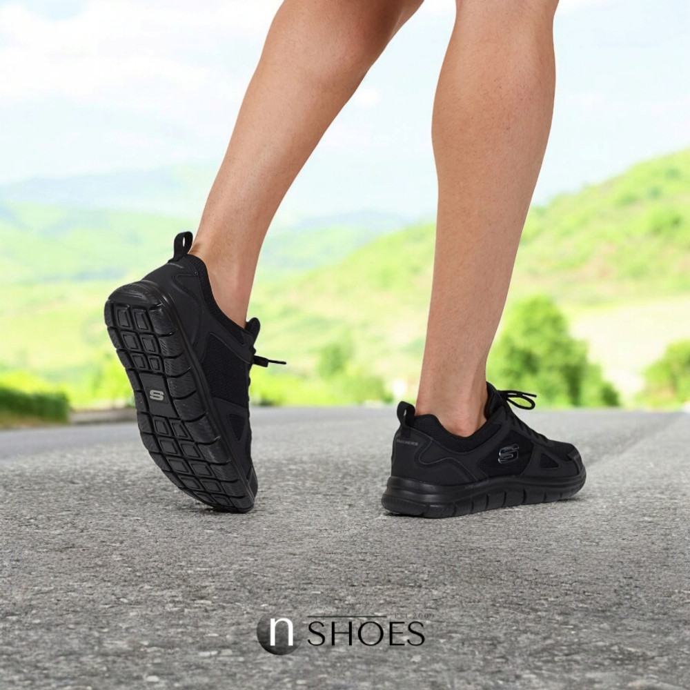 Мужские черные кроссовки Skechers Scloric 52631 BBK модель 5782