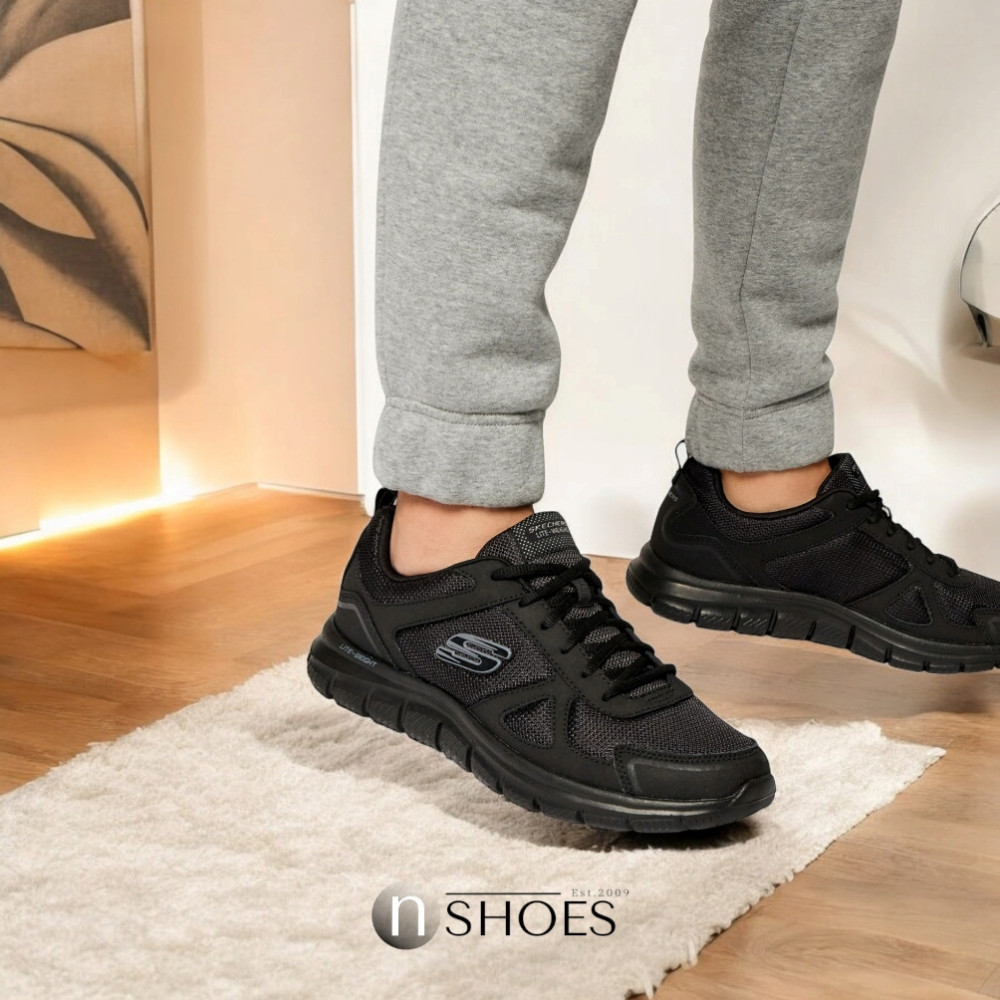 Мужские черные кроссовки Skechers Scloric 52631 BBK модель 5782