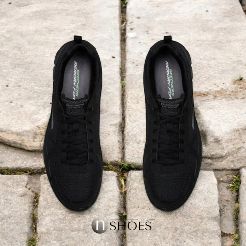 Мужские черные кроссовки Skechers Scloric 52631 BBK модель 5782