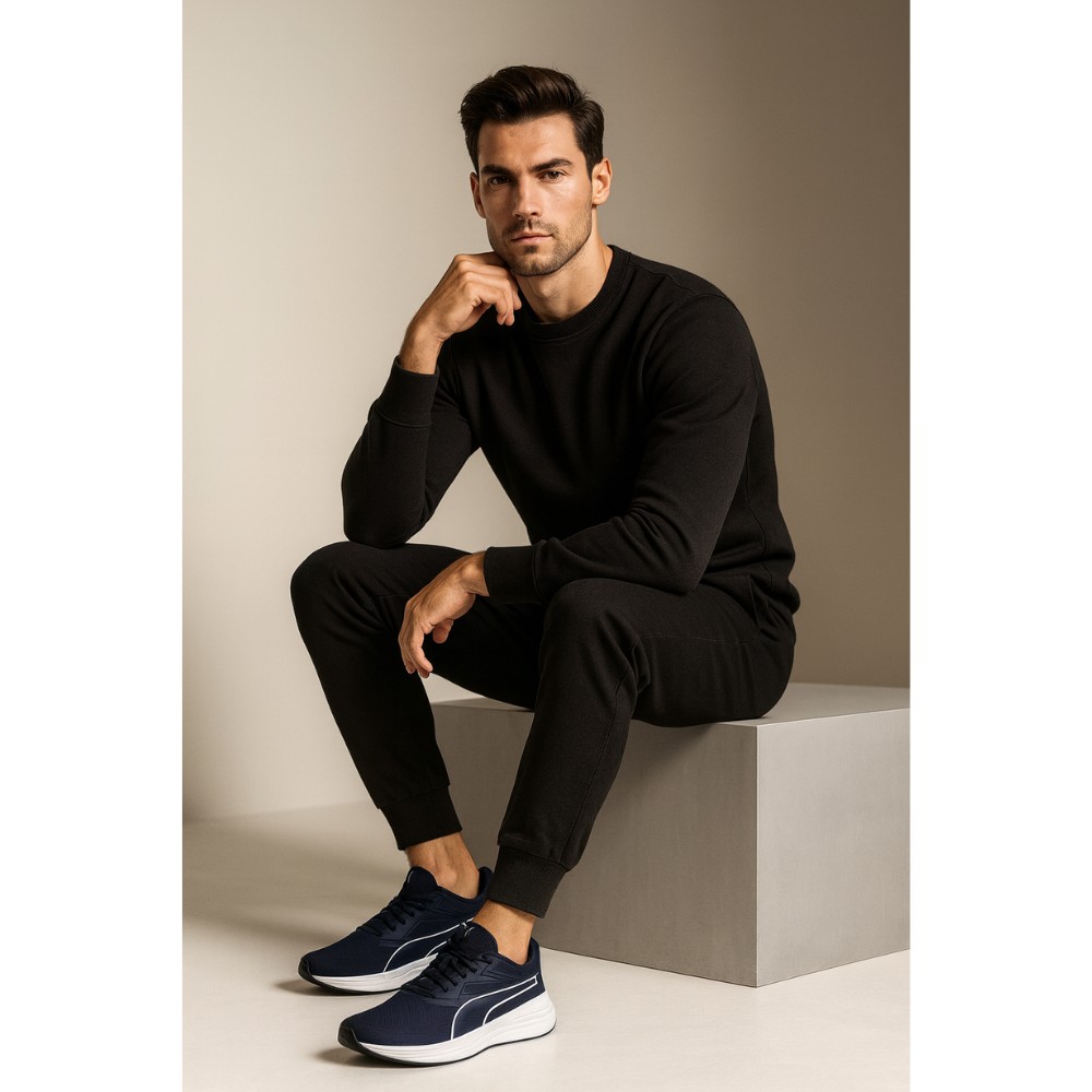 Чоловічі сині кросівки Puma Transport 377028 02 5791 з SoftFoam