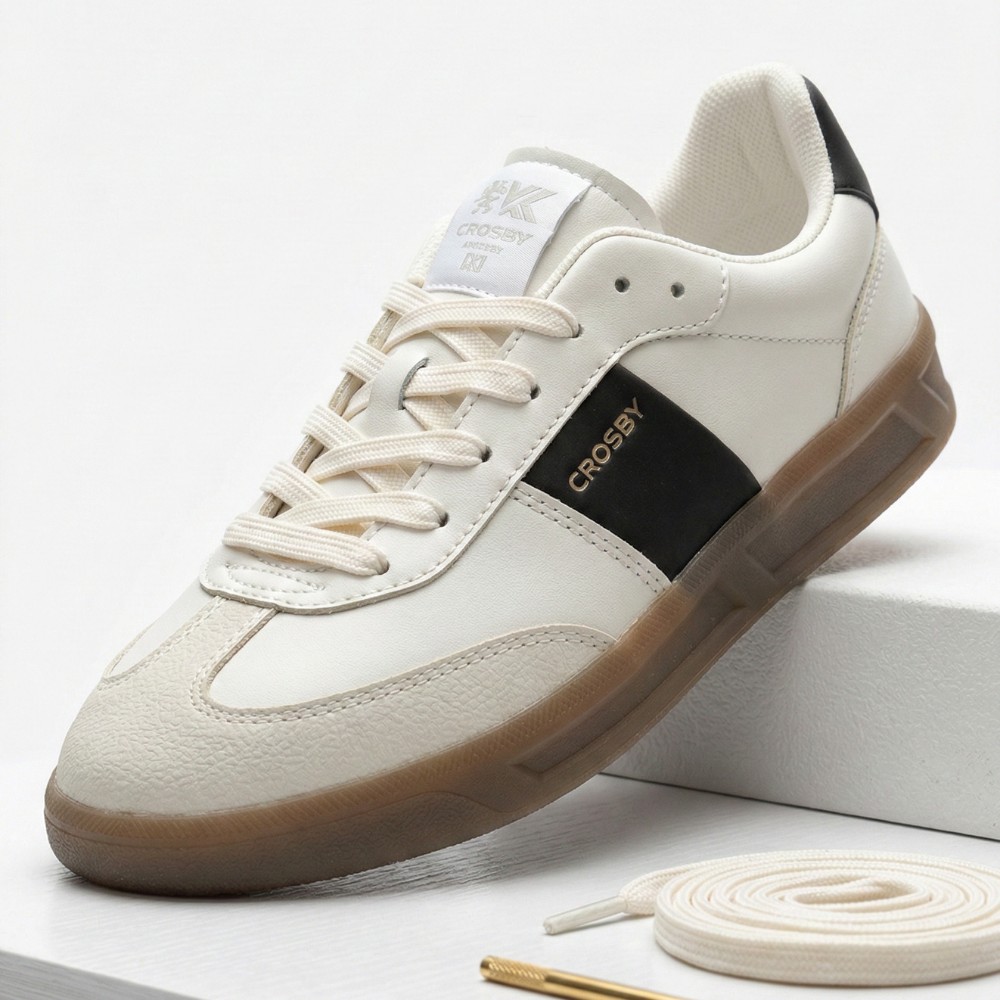 Чоловічі шкіряні демісезонні кросівки Crosby 457098-05-02W 5820 у стилі BOSS Brenta