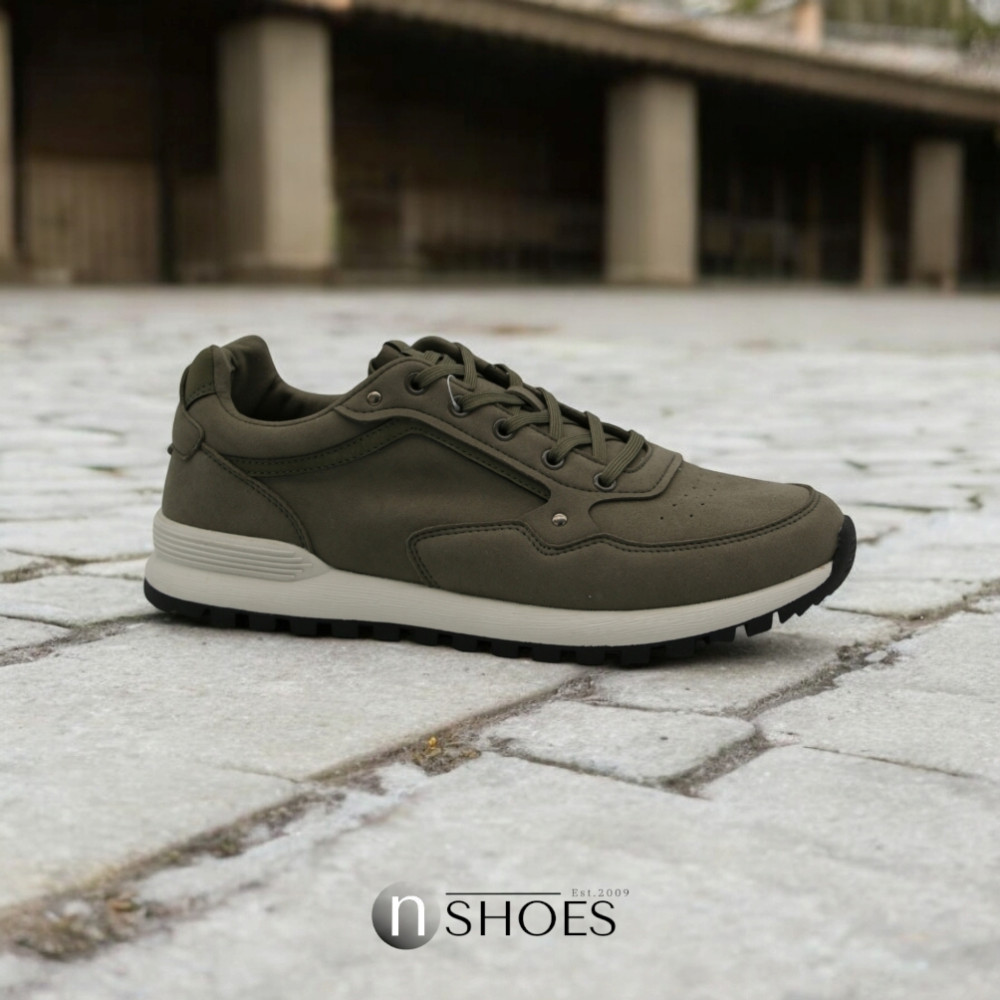 Чоловічі хакі кросівки GRUNBERG 157721 02-03E модель 5823