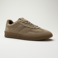 Men's top beige suede sneakers KEDDO 457098 03-01E 5826 made of genuine leather from the British brand in the style of Hugo Boss Brenta Brandon Tenn