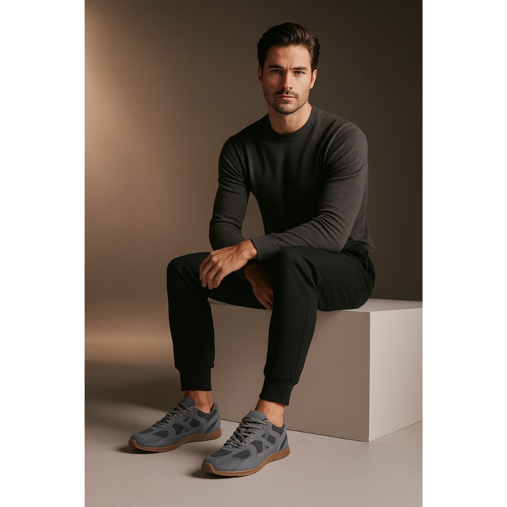 Мужские замшевые кеды KEDDO 857074 01-06E модель 5827