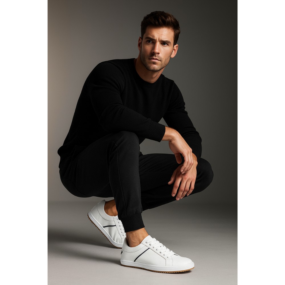 Мужские кожаные кеды KEDDO 857184 02-02E модель 5829