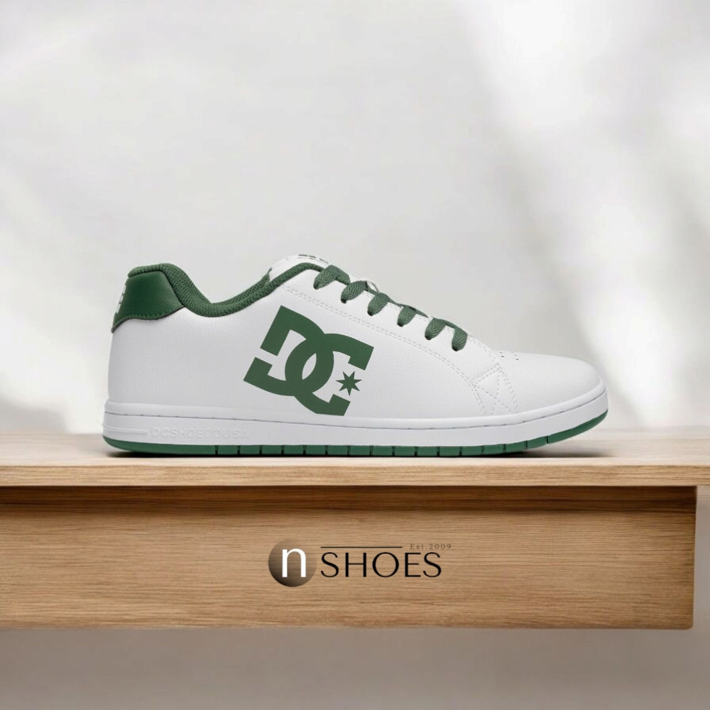 Мужские белые дутые кроссовки с большими шнурками хайтопы DC Gaveler модель 5899