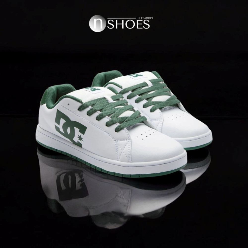 Мужские белые дутые кроссовки с большими шнурками хайтопы DC Gaveler модель 5899