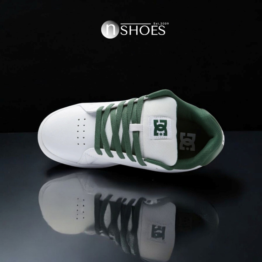 Мужские белые дутые кроссовки с большими шнурками хайтопы DC Gaveler модель 5899