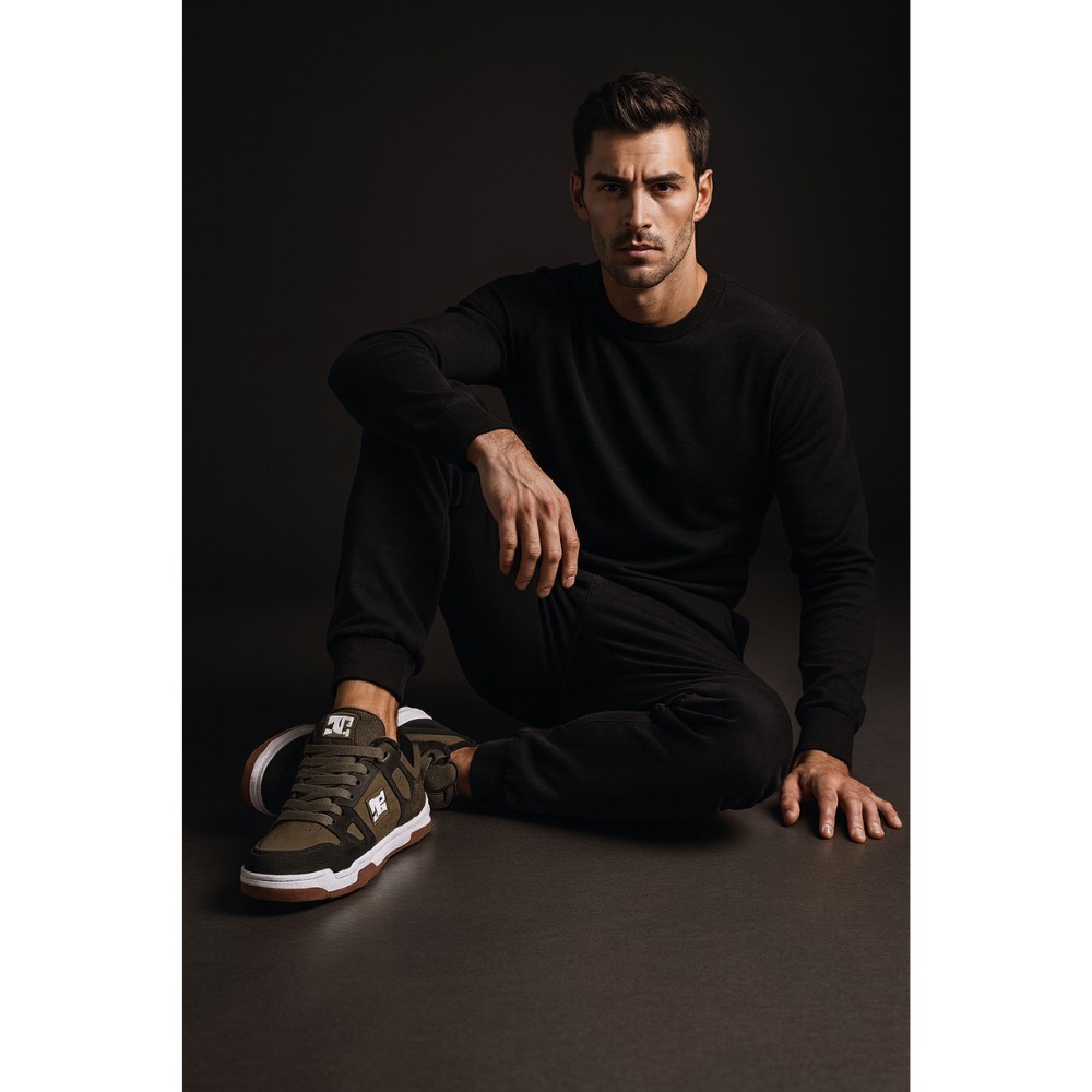 Чоловічі дуті хайтопи DC Stag 320188-ARO 5902 з натуральної шкіри