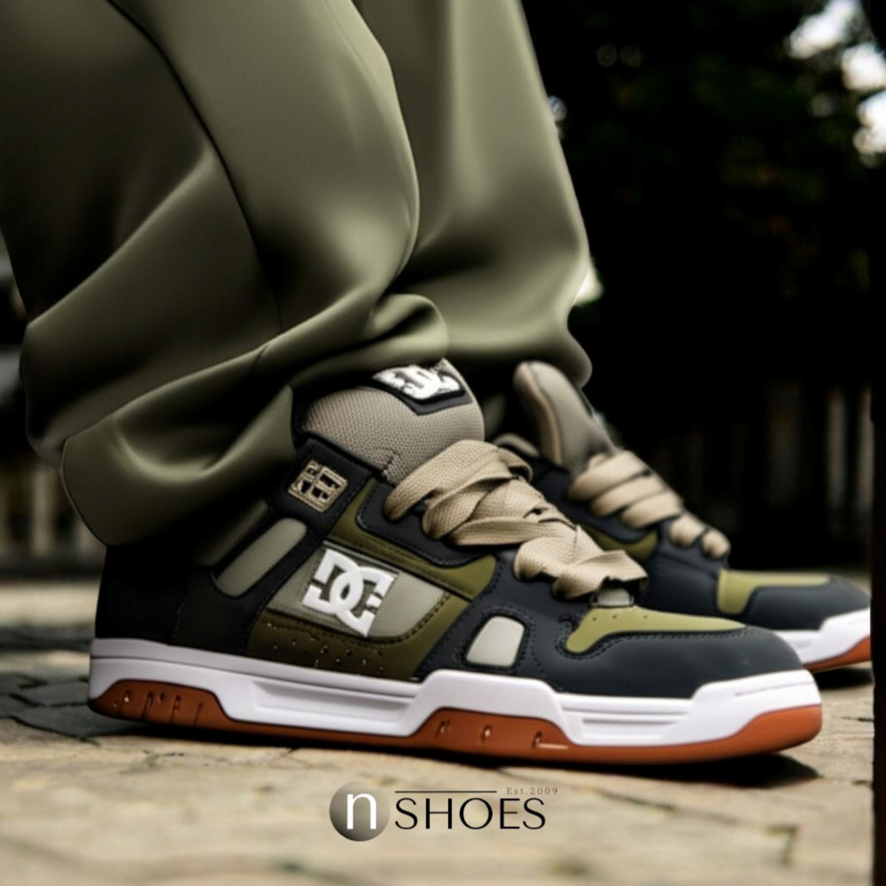 Men's Green High Tops DC Stag 320188-ARO 5902