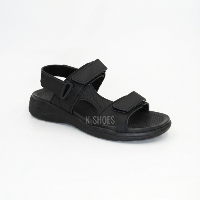 Чоловічі чорні шкіряні сандалії Alex Bens 03-v 5916
