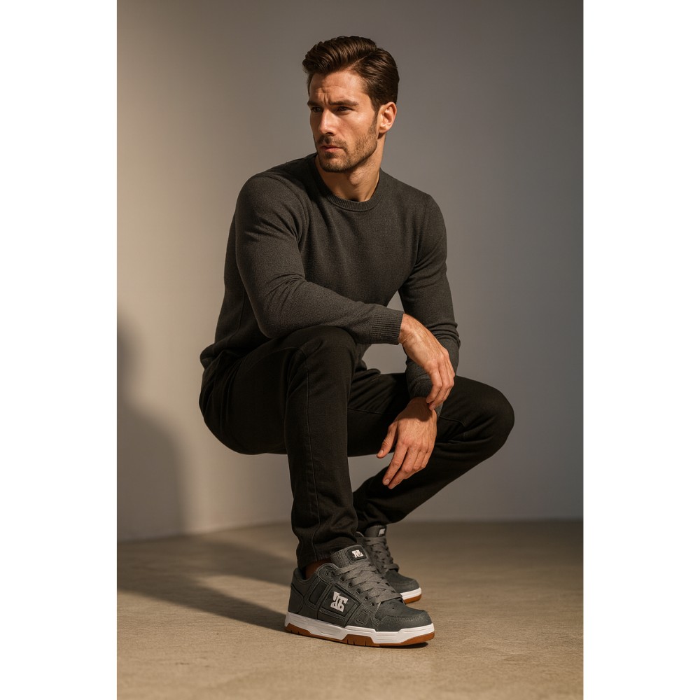 Оригинальные мужские кроссовки DC STAG grey gum 320188-2GG 5916