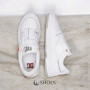 Men's White Leather Sneakers DC Construct ADYS100822-WR6 5917