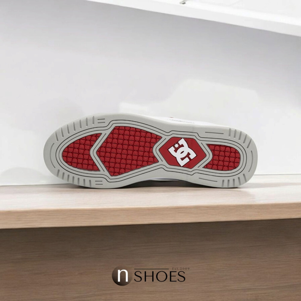 Men's White Leather Sneakers DC Construct ADYS100822-WR6 5917