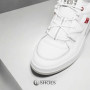 Men's White Leather Sneakers DC Construct ADYS100822-WR6 5917