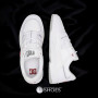 Men's White Leather Sneakers DC Construct ADYS100822-WR6 5917