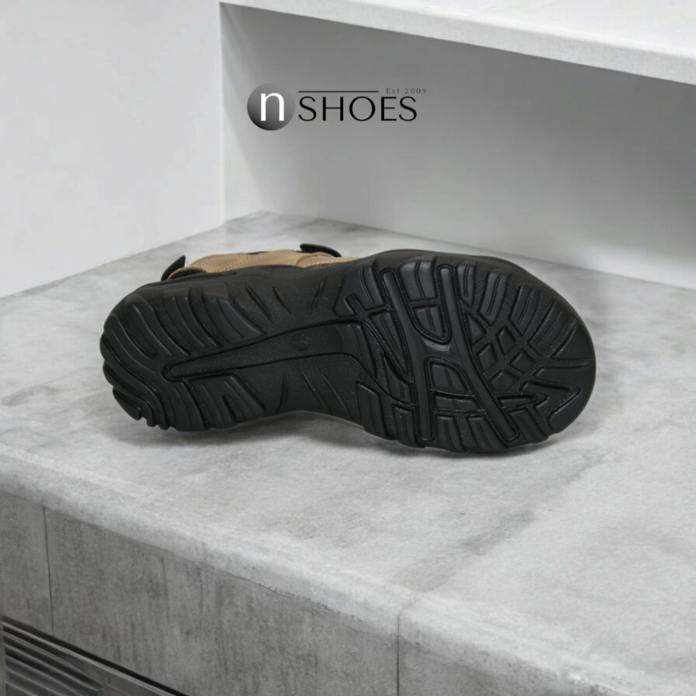 Чоловічі шкіряні бежеві босоніжки Alex Bens (Україна) модель 5921