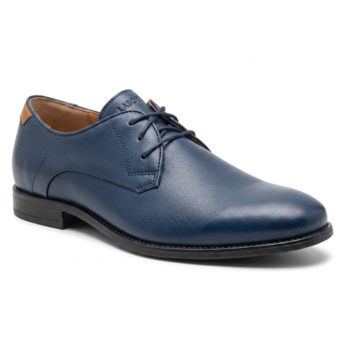 Men's blue classic shoes Lasocki TOR-03 MB 6013 made of genuine leather with memory foam
