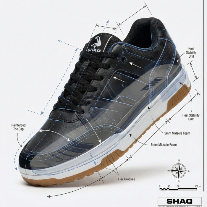 Мужские черные кроссовки Shaq BREAKER LOW AQ95014M-B 6014 оригинал