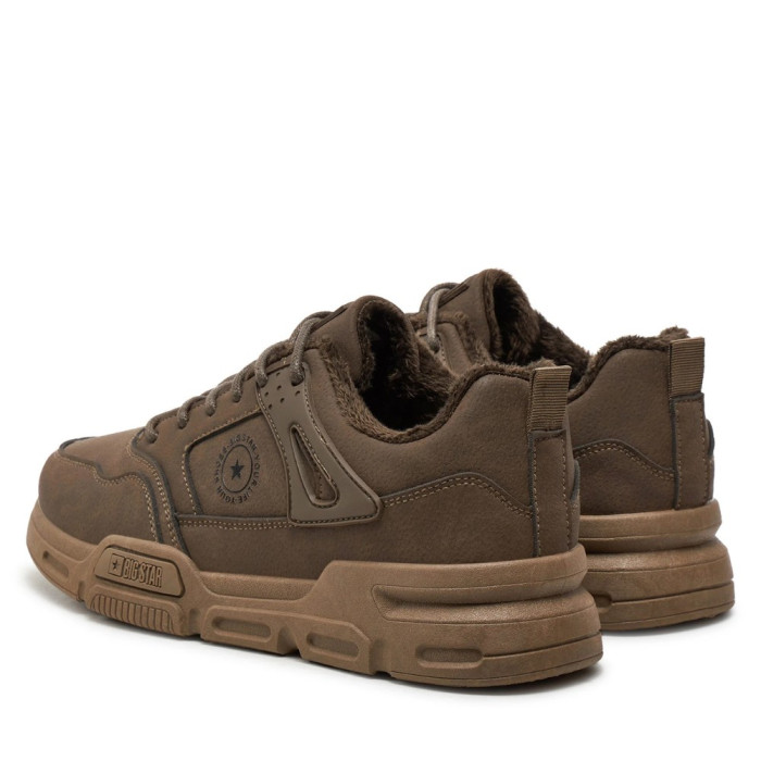 Big Star Shoes OO174580 6054 khaki men’s winter sneakers insulated