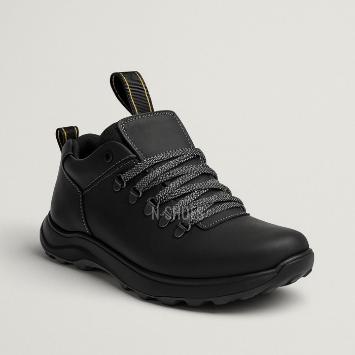 Alex Bens 03-VT-345 6056 men’s winter boots black leather and wool