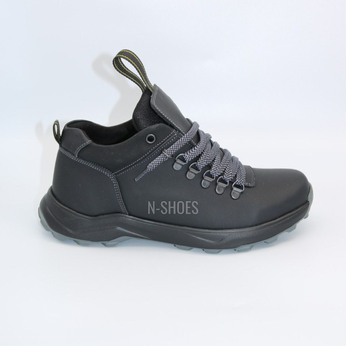 Alex Bens 03-VT-345 6056 men’s winter boots black leather and wool