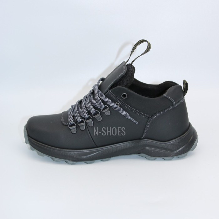Alex Bens 03-VT-345 6056 men’s winter boots black leather and wool
