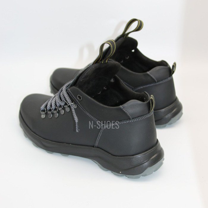 Alex Bens 03-VT-345 6056 men’s winter boots black leather and wool