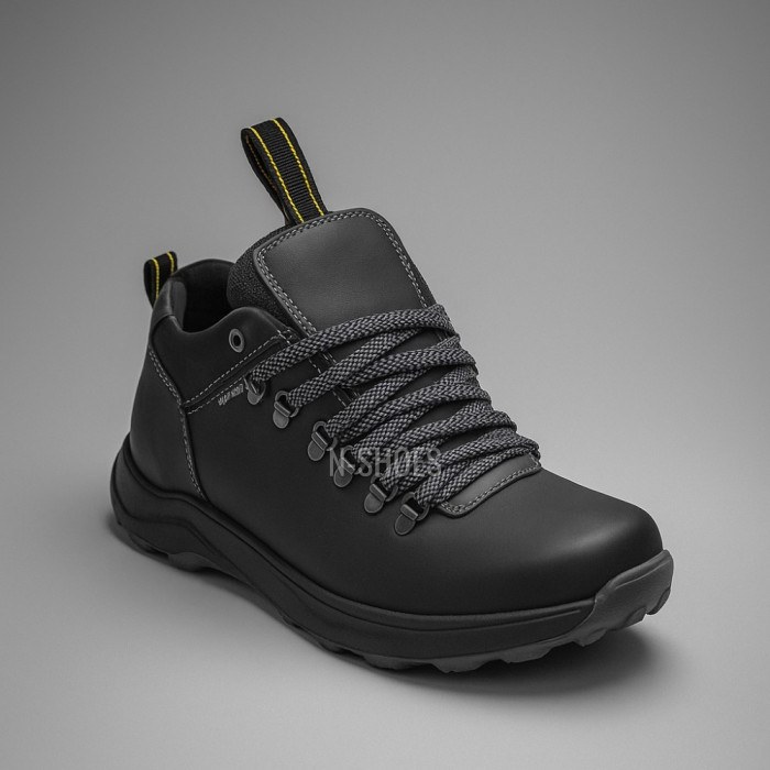 Alex Bens 03-VT-345 6056 men’s winter boots black leather and wool