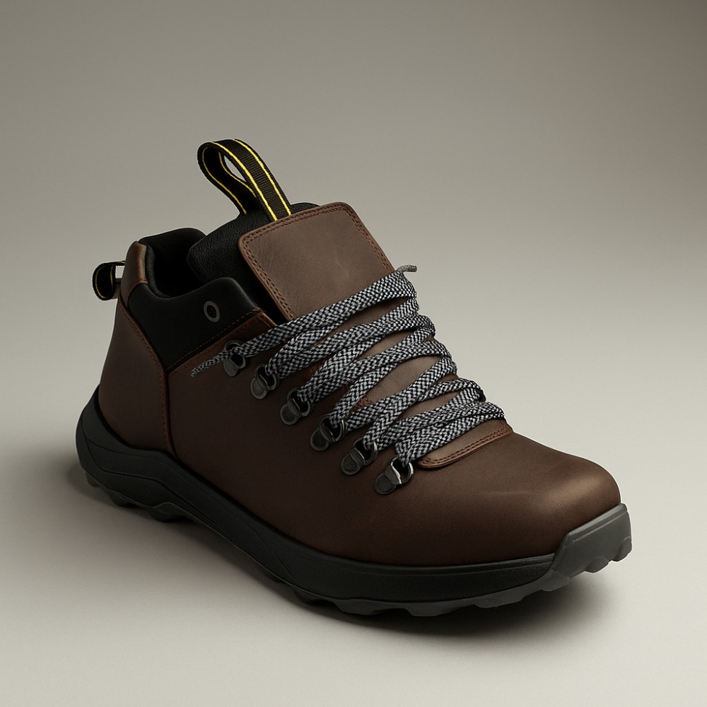 Чоловічі зимові черевики Alex Bens 03-VT-345 6057, коричневі з натуральної шкіри та вовни