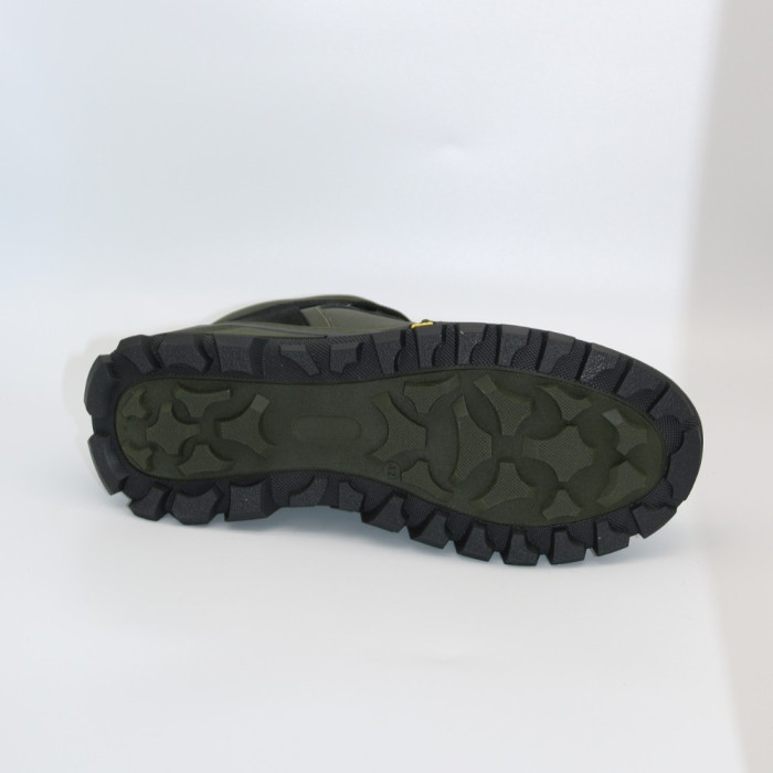 Men’s winter sneakers khaki Alex Bens A2 6071 in genuine leather and wool