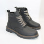 Alex Bens T2B-6072 чорні зимові черевики шкіра і вовна у стилі Dr. Martens