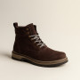 Чоловічі зимові черевики Alex Bens T3B-6073 з нубуку та вовни, коричневі в стилі Dr. Martens