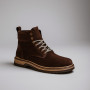 Чоловічі зимові черевики Alex Bens T3B-6073 з нубуку та вовни, коричневі в стилі Dr. Martens