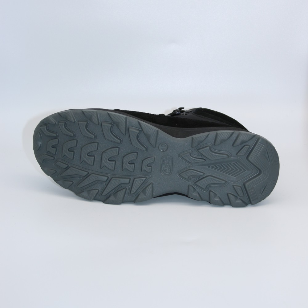 Чоловічі зимові черевики Alex Bens 01-col 6074 з натуральної шкіри та вовни, чорні у стилі Columbia Fairbanks и Badura Charlie