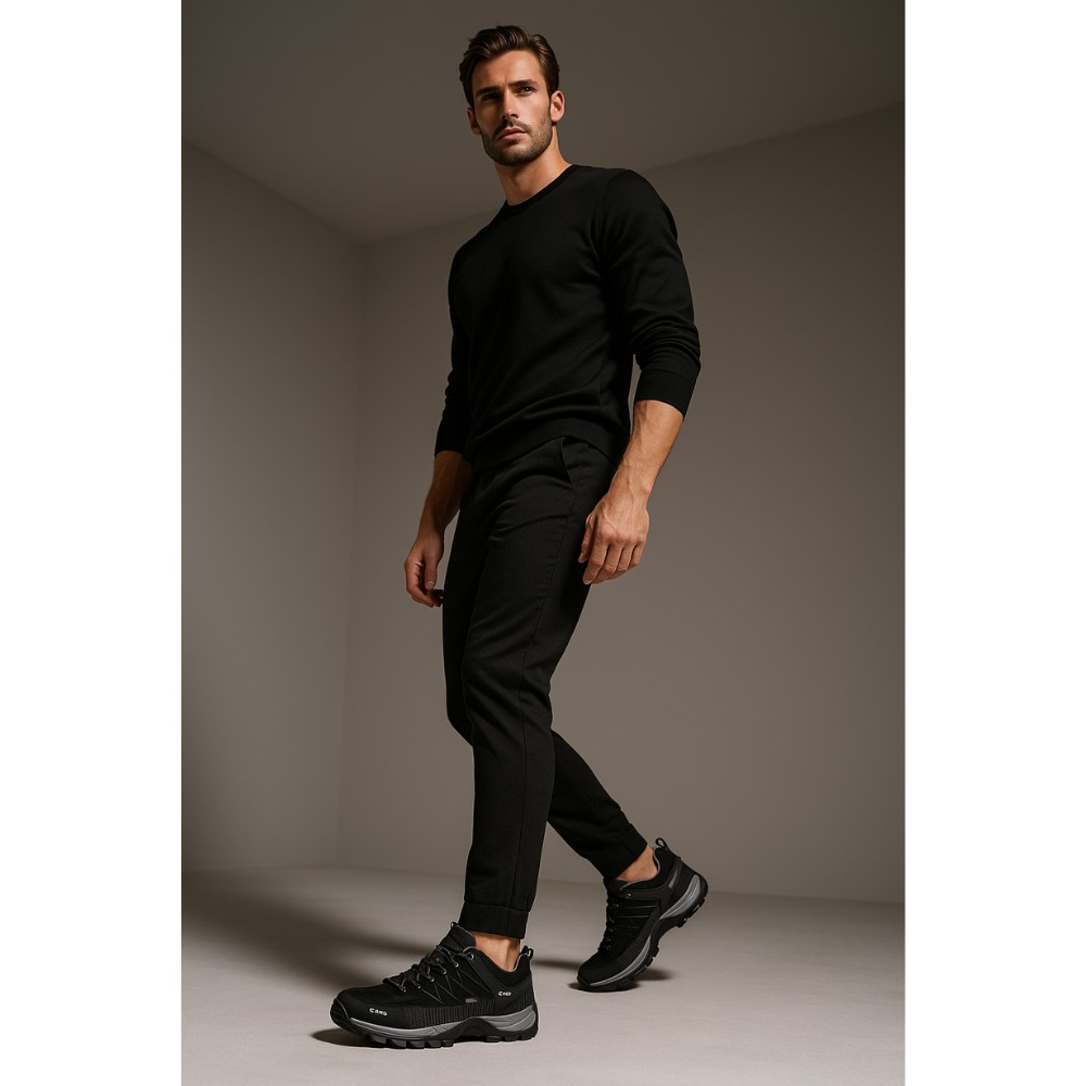 Чоловічі чорні утеплені трекінгові кросівки CMP Rigel Low WP 3Q13247 6075 з мембраною Gore-Tex