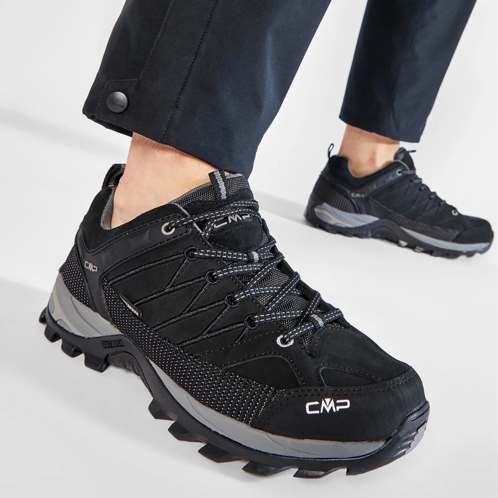 Чоловічі чорні утеплені трекінгові кросівки CMP Rigel Low WP 3Q13247 6075 з мембраною Gore-Tex