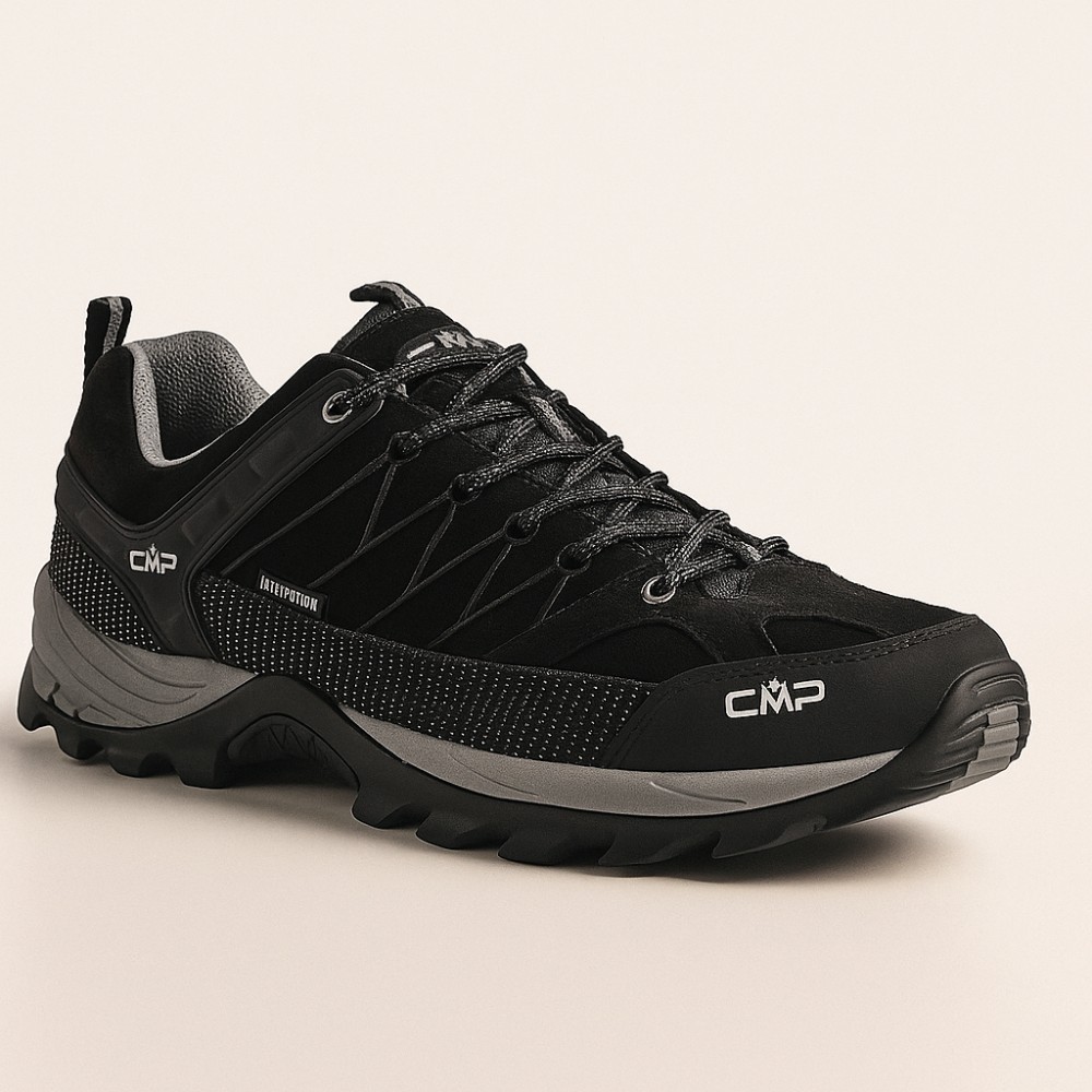 Чоловічі чорні утеплені трекінгові кросівки CMP Rigel Low WP 3Q13247 6075 з мембраною Gore-Tex