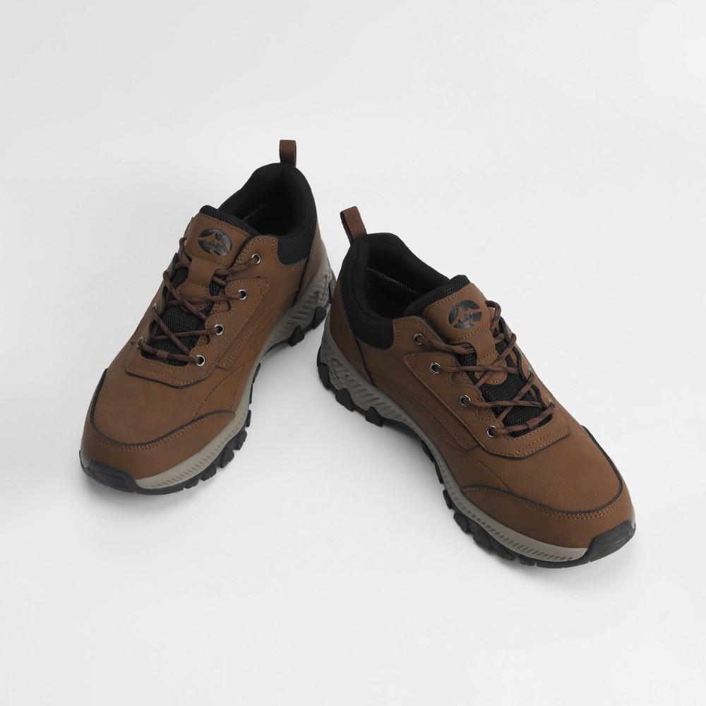 Men’s brown sneakers Grunberg 148153/04-03 6077 genuine leather Gore-Tex and NanoTex warm protection