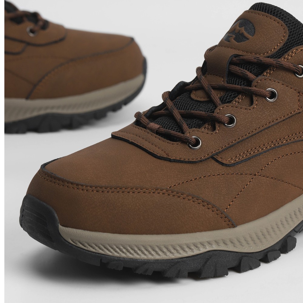 Men’s brown sneakers Grunberg 148153/04-03 6077 genuine leather Gore-Tex and NanoTex warm protection