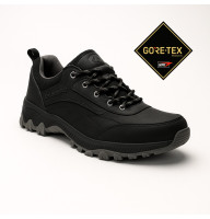 Чоловічі чорні кросівки Grunberg 148153/04-01 6078 з натуральної шкіри з утепленням на Gore-Tex та підкладкою з NanoTex-мембраною