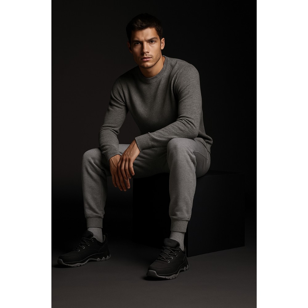 Men’s Black Sneakers Grunberg 148153-04-01 6078 with Gore-Tex and NanoTex