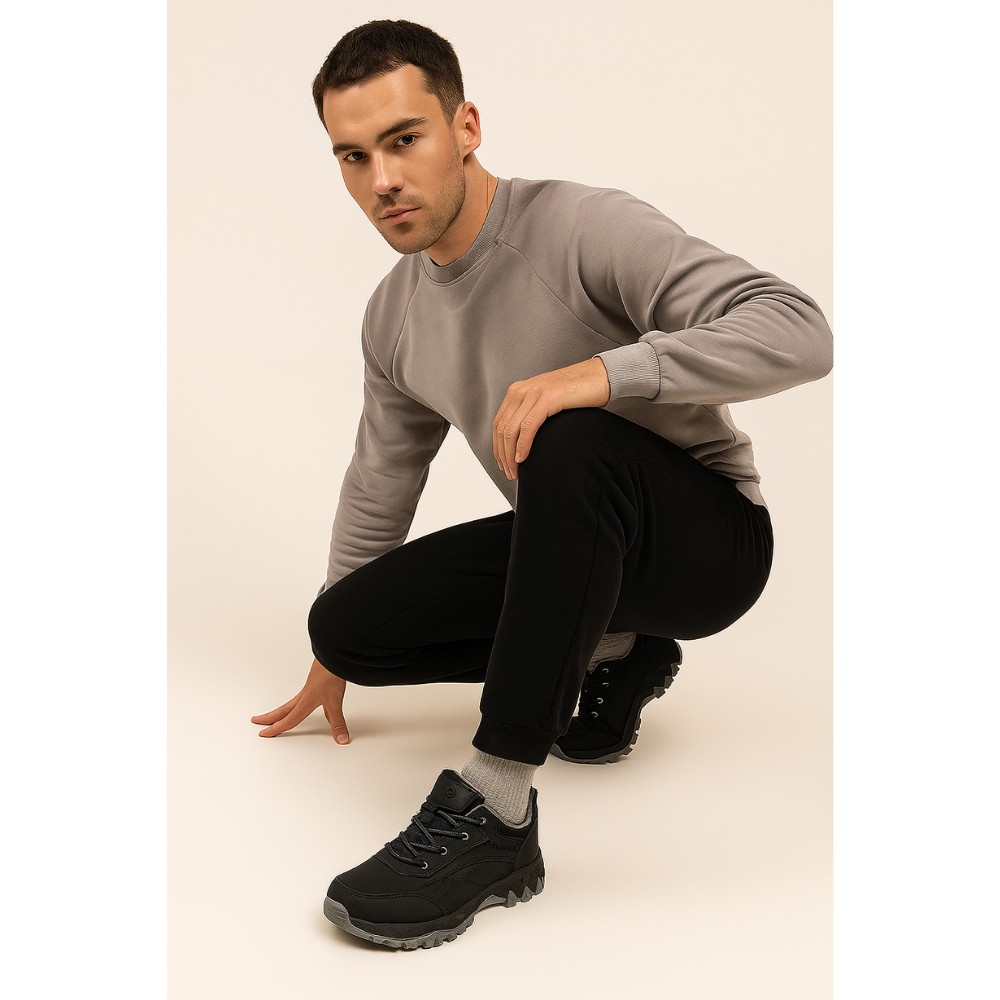 Men’s Black Sneakers Grunberg 148153-04-01 6078 with Gore-Tex and NanoTex