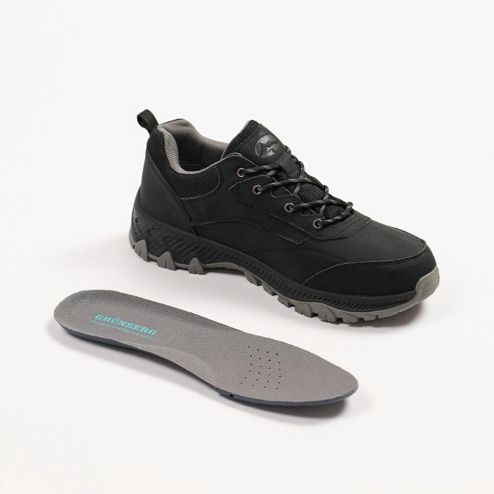 Men’s Black Sneakers Grunberg 148153-04-01 6078 with Gore-Tex and NanoTex