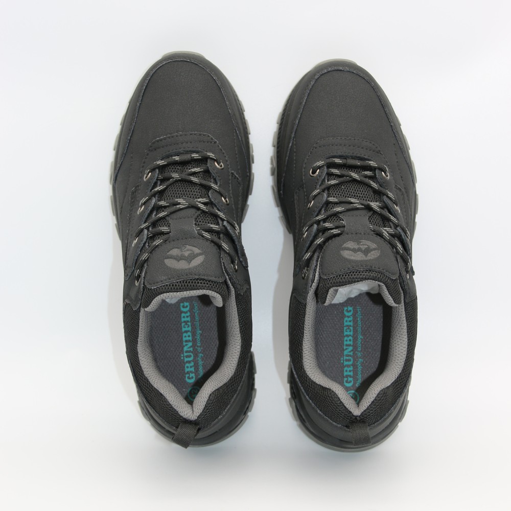 Men’s Black Sneakers Grunberg 148153-04-01 6078 with Gore-Tex and NanoTex