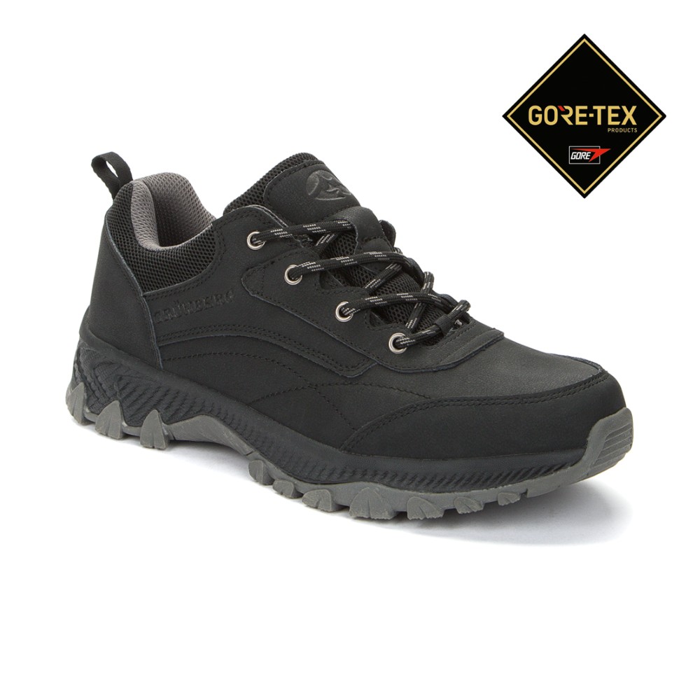 Men’s Black Sneakers Grunberg 148153-04-01 6078 with Gore-Tex and NanoTex