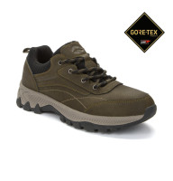 Чоловічі трекінгові кросівки кольору хакі Grunberg 148153/04-02 6079 з натуральної шкіри з утеплювачем Gore-Tex та підкладкою з NanoTex-мембраною