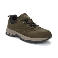 Чоловічі трекінгові кросівки кольору хакі Grunberg 148153/04-02 6079 з натуральної шкіри з утеплювачем Gore-Tex та підкладкою з NanoTex-мембраною