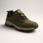 Мужские треккинговые кроссовки хаки Grunberg 148153-04-02 6079 из натуральной кожи с утеплением, мембраной Gore-Tex и подкладкой NanoTex
