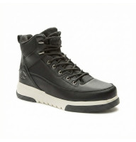 Men's black winter boots Grunberg 148198-13-01 6081 made of genuine leather with natural wool insulation from the Italian brand